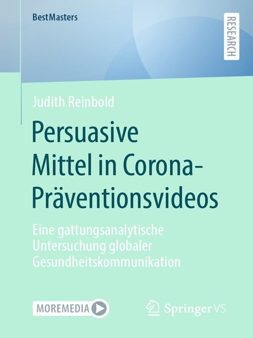 Title details for Persuasive Mittel in Corona-Präventionsvideos by Judith Reinbold - Available